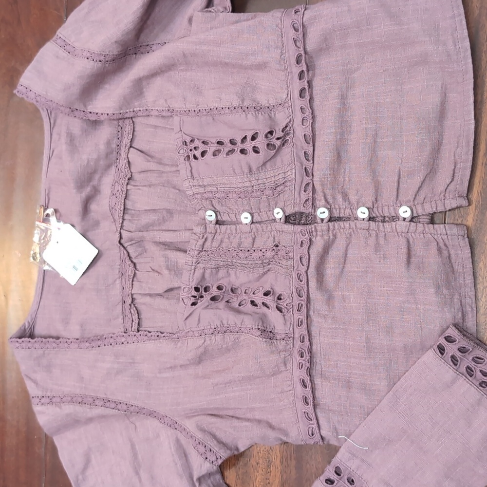 Free People Eyelet Blouse